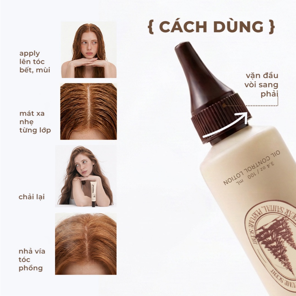 [Dear Santal] Happyhair day Lotion giảm dầu bết tóc, lưu hương thơm lâu 100ml - Santal Perfume MỚI | BigBuy360 - bigbuy360.vn