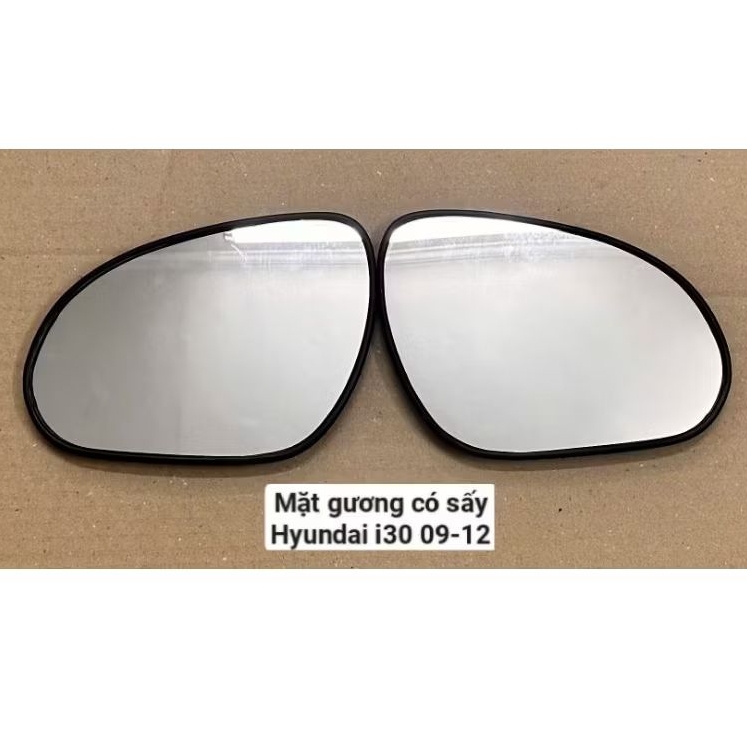 [ Có SẤY ] Mặt gương chiếu hậu xe Hyundai I30 , i30 2009-2012 , thay thế nguyên bản theo xe