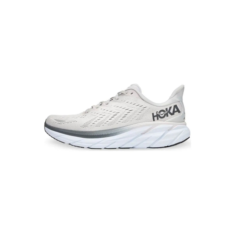 Hoka One One Clifton 8 " Grey "Trọng lượng nhẹ Breathable Shoes Road Running Shoes