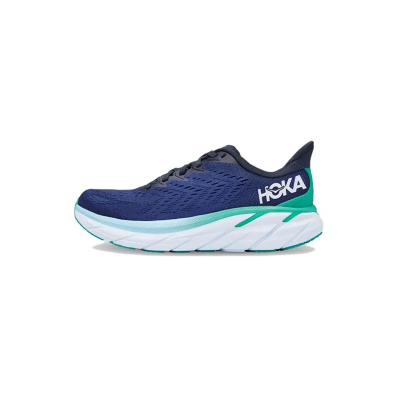Hoka One One Clifton 8 " Blue "Trọng lượng nhẹ Breathable Shoes Road Running Shoes