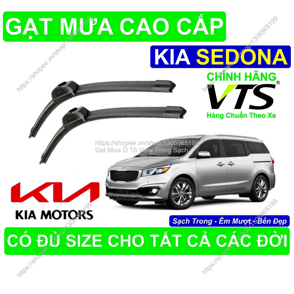 Gạt Mưa Silicon Nano Kính Lái KIA SEDONA, Cặp Gạt Mưa K.ính Lái KIA SEDONA, Có Đủ Size C.ho Các Đời 