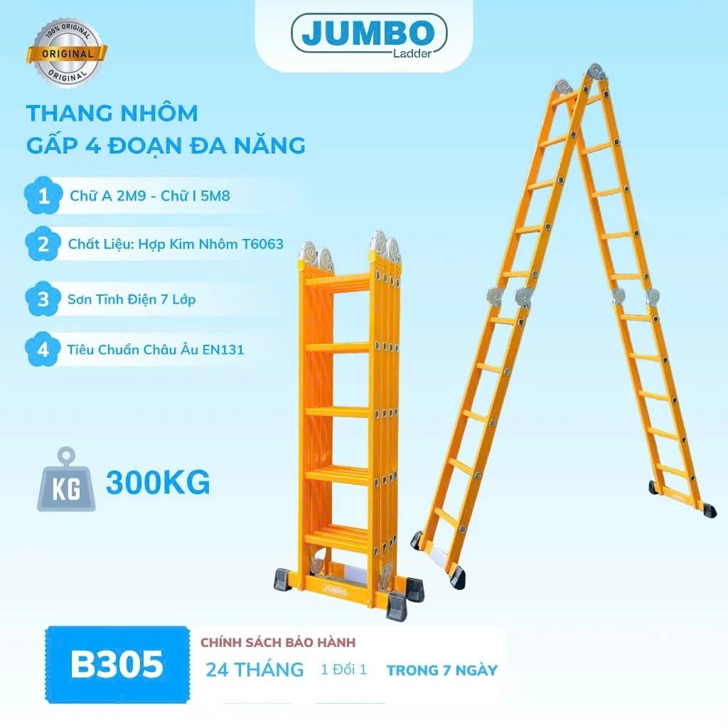 Thang nhôm gấp đa năng Jumbo. Model: B305