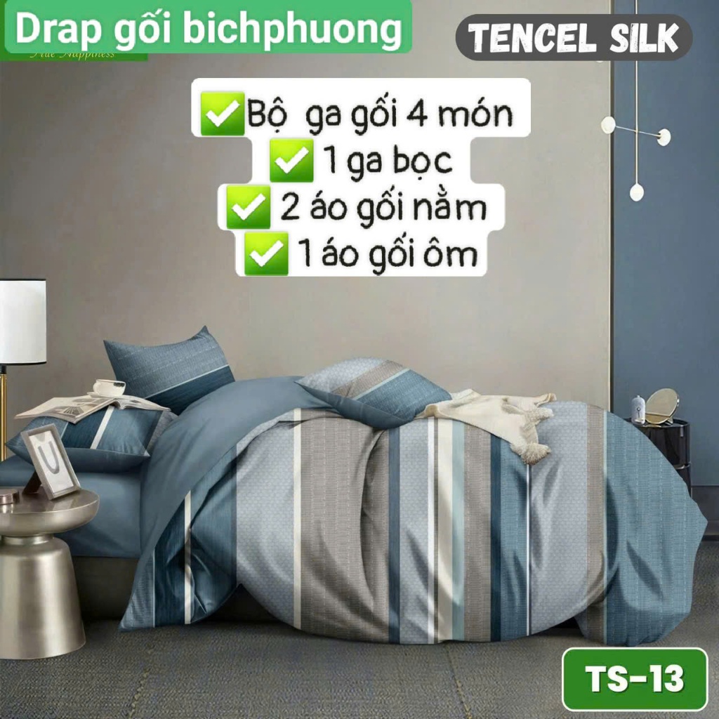 Bộ Drap gối Tencel 40S , vải hàn quốc {GA VÀ 3 ÁO GỐI } HOẶC GA LẺ