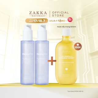 Combo 2 Gel Rửa Mặt Sạch Bụi Mịn Probiotic Anti-Pollution Radiance Amino Gel Zakka Naturals 150ml