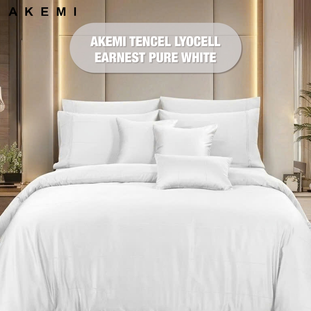 Bộ ga kèm Vỏ chăn Akemi Tencel Lyocell Earnest Barkley Collection, gồm 6 món (Super King / King / Qu