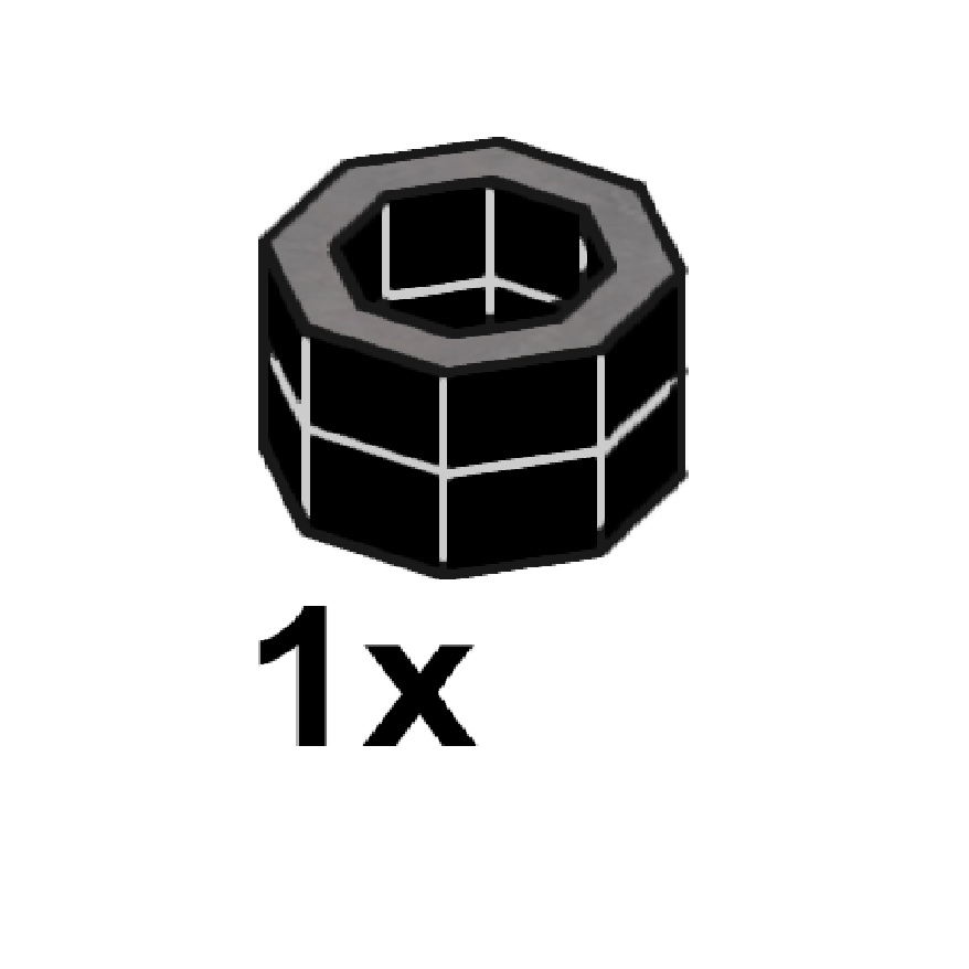 Combo 10 phụ kiện MOC P001 (Đen)