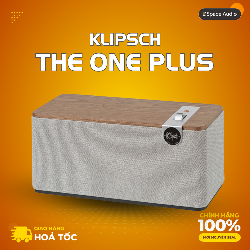 Loa bluetooth Klipsch The One Plus chính hãng - phù hợp phòng ngủ, phòng khách <30m2, bảo hành 12 th