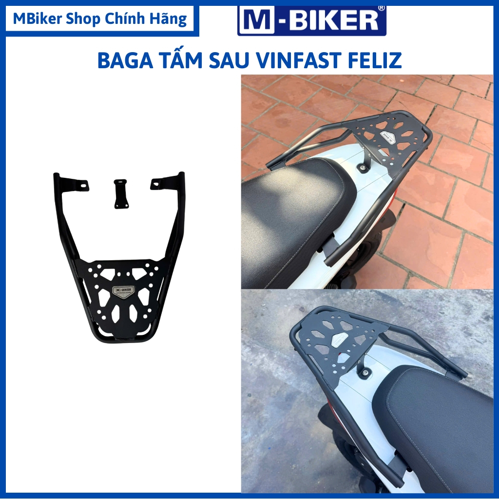 Baga VinFast Feliz, baga viper_ Baga sau Feliz_ cảng sau VinFast Feliz, chính hãng M-biker