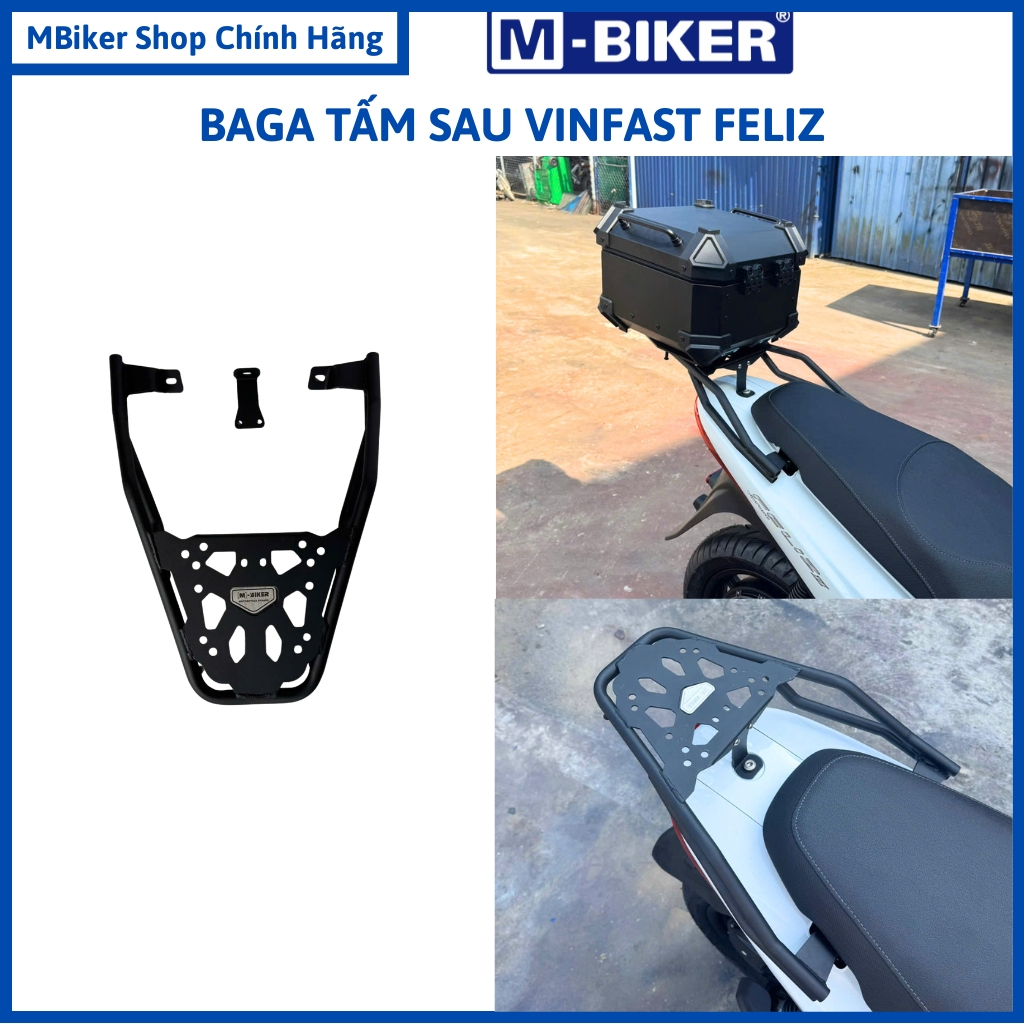 Baga sau VinFast Feliz, baga viper_ Baga Feliz_ cảng sau VinFast Feliz, chính hãng M-biker
