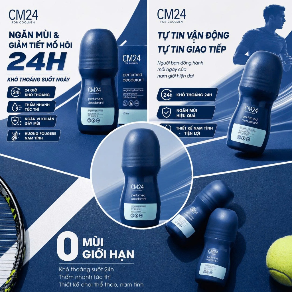 Lăn khử mùi CM24 by Coolmate Perfumed Deodorant 50ml (Nam)