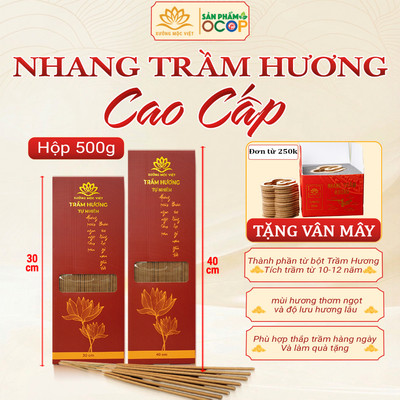 Nhang trầm hương cao cấp sạch chuẩn sản phẩm OCOP, ISO 9001 - Xưởng Mộc Việt