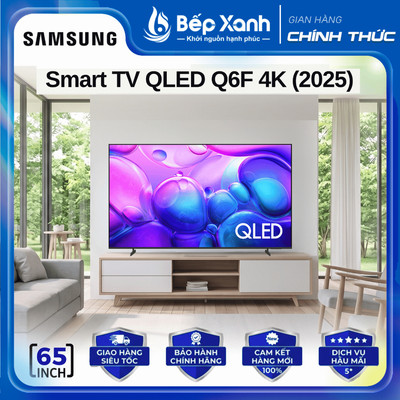 Smart Tivi QLED Q6F 4K Samsung 2025 QA65Q6FAAKXXV (65 Inch)- QA75Q6FAAKXXV (75 Inch)