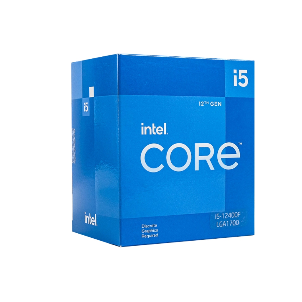 CPU INTEL CORE i5-12400F (Upto 4.4Ghz, 6 nhân 12 luồng) Full Box