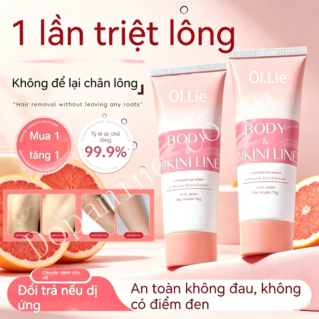 [Shopee giá siêu rẻ] ollie Nhẹ nhàng không đau đớn Kem Tẩy Lông Tẩy lông tẩy lông chính hãng