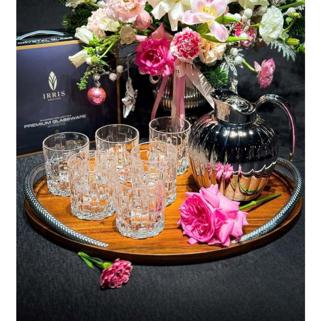 Set 6 Cốc Irris Beaded Charm (Model 02T) - Dung tích 320ml