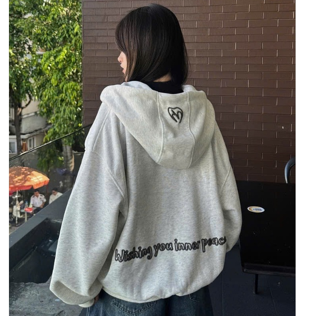 [ NÓN RẤT TO, KHÓA 2 ĐẦU, NỈ ÉP ] Áo Khoác Hoodie Zip Mon Studio CÓ NHIỀU MẪU, Form Boxy Unisex Nam 
