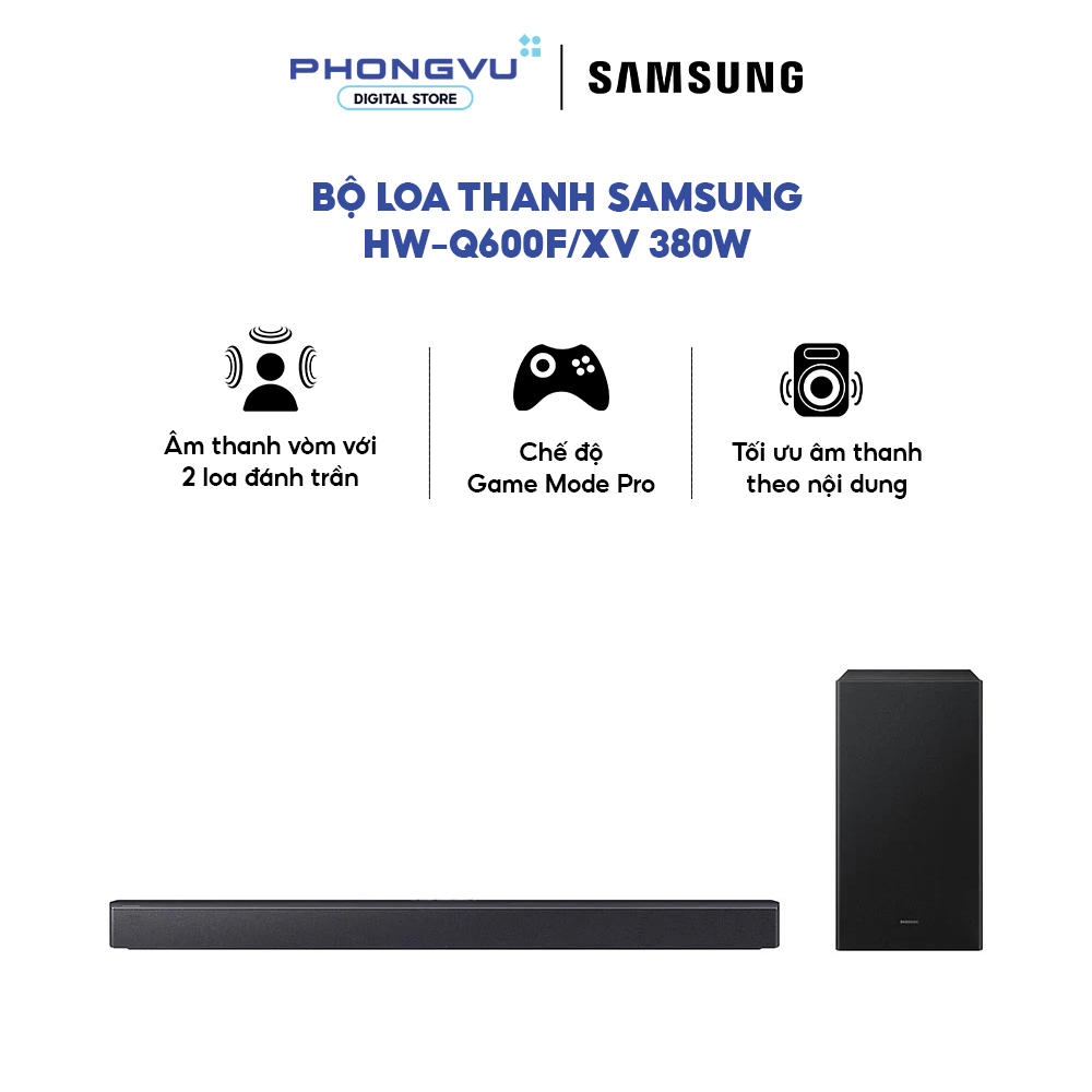 Bộ Loa Thanh Samsung HW-Q600F/XV 380W - Bảo hành 12 tháng