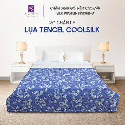 Vỏ Chăn Lẻ Lụa Tencel Coolsilk SAMY BEDDING Cao Cấp Mềm Mịn Nhiều Mẫu Mã