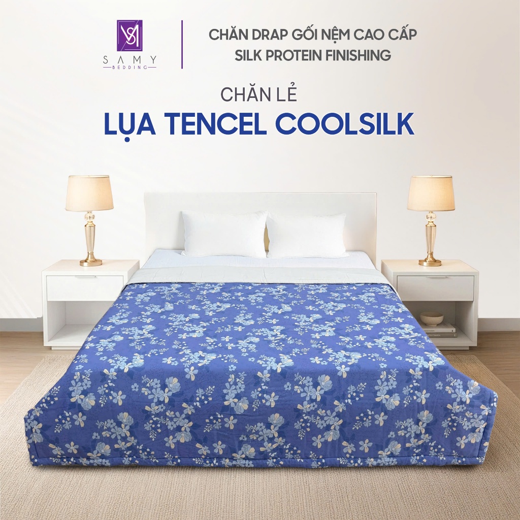 Chăn Lẻ Lụa Tencel Coolsilk SAMY BEDDING Cao Cấp Đa Dạng Mẫu Mã Đẹp