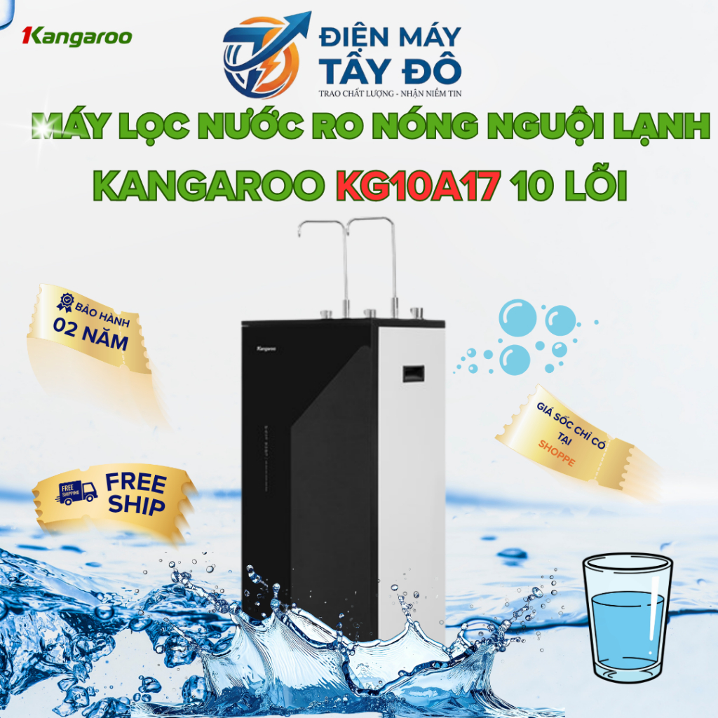 Máy lọc nước Kangaroo nóng lạnh KG10A17