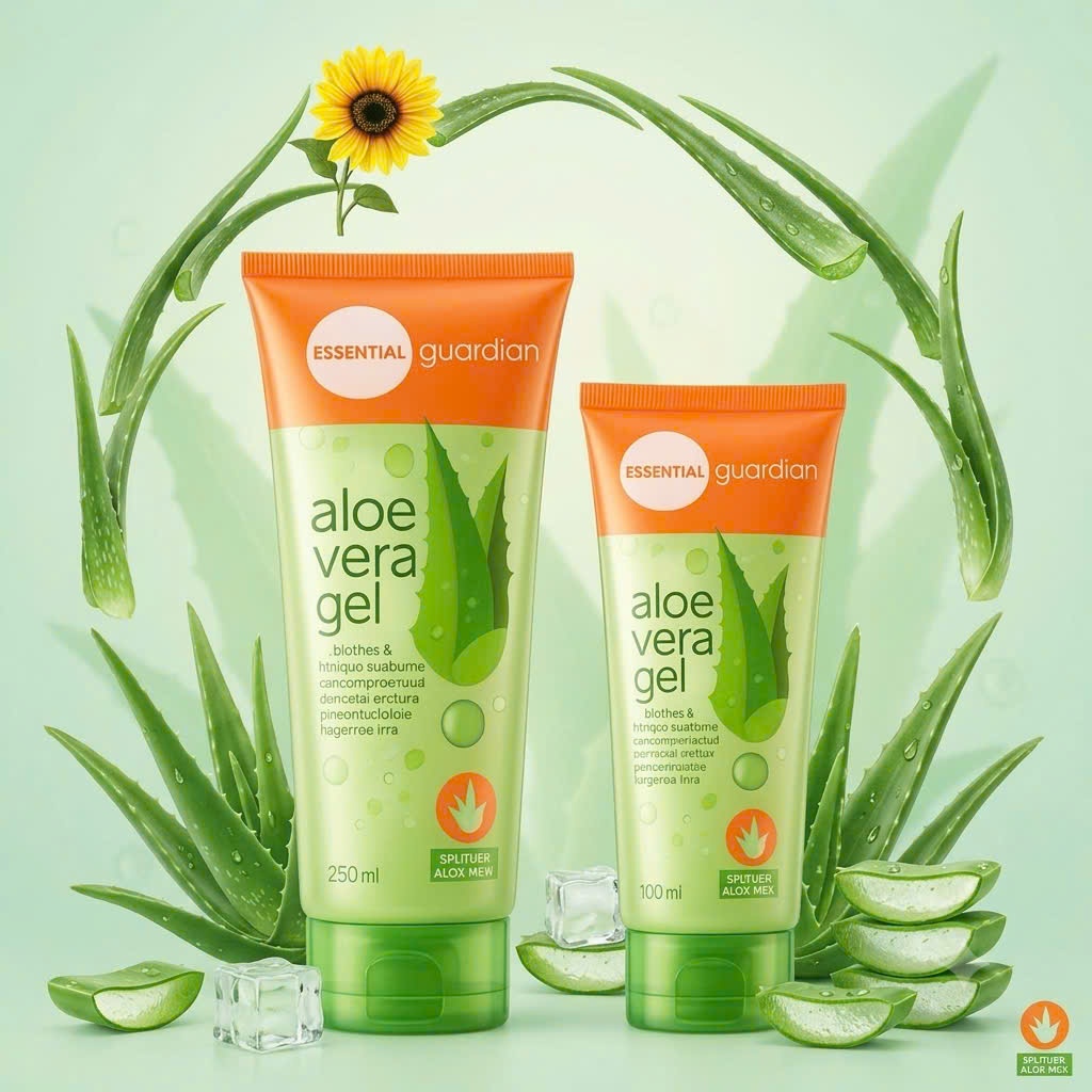 (100m l- 250ml) Gel Lô Hội Nha Đam Guardian Dưỡng Ẩm, Làm Mềm Da, Làm Dịu Vết Cháy Nắng Da