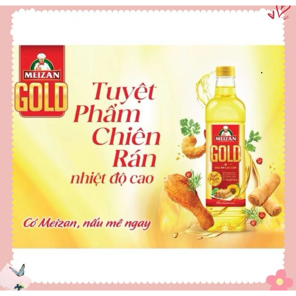 Thùng 12 chai dầu ăn Mezan gold 1L