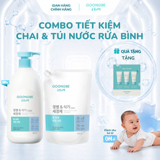 [DEAL SỐC] Combo 2 Nước Rửa Bình Sữa Goongbe Kháng Khuẩn & An Toàn Cho Bé Sơ Sinh