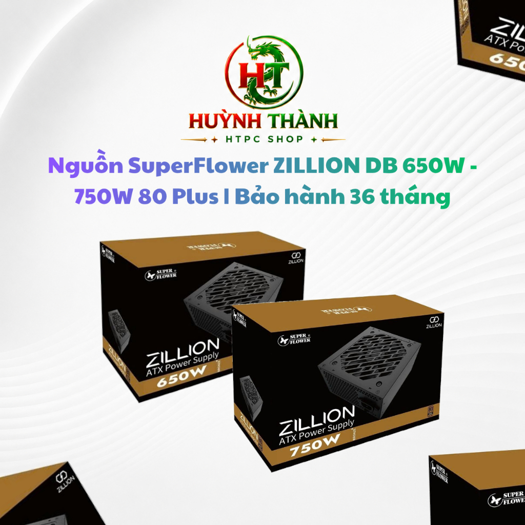 Nguồn máy tính SuperFlower ZILLION DB 650W - 750W 80 Plus Bronze | Bảo hành 36 tháng