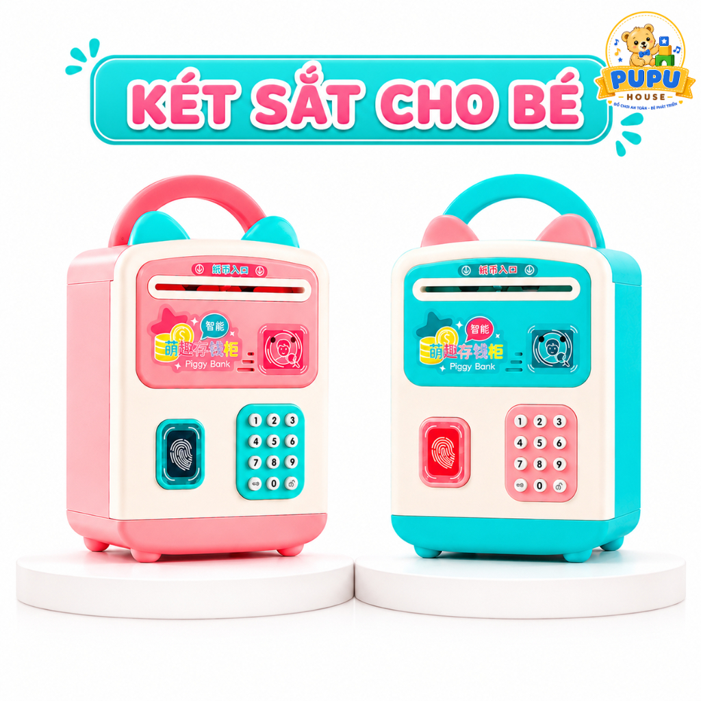 Két Sắt Mini Thông Minh Vân Tay Két Sắt Mini Cho Bé Vân Tay Két Mini Đựng Tiền Két Sắt Điện Tử Giá R