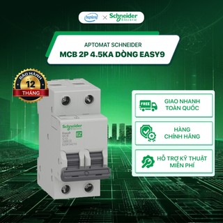 Cầu dao tự động mcb schneider ez9f34232 2p 4.5ka - easy9 - aptomat ez9f34206 ez9f34263 ez9f34216