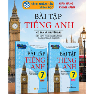 Sách - Combo 2 cuốn Bài Tập Tiếng Anh 7 Cơ Bản Và Chuyên Sâu - Theo Chương Trình Global Success - ND