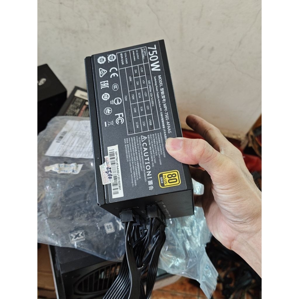 nguồn Cooler Master 750w 80 plus gold. full module.
