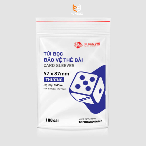 Bọc Bài UNO, Ma Sói, Mèo Nổ - Sleeves Bao Kiếng Bảo Vệ Lá Bài Boardgame (100 Cái/Gói)