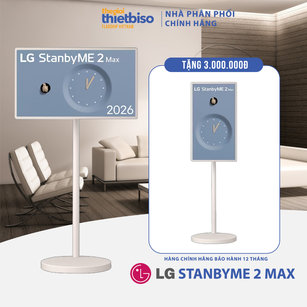 [HỎA TỐC 2H] Smart Monitor LG Smart Monitor Swing 32LX6BWGA 32 inch/LG StanbyME 2 Max LX6 32 inch - 