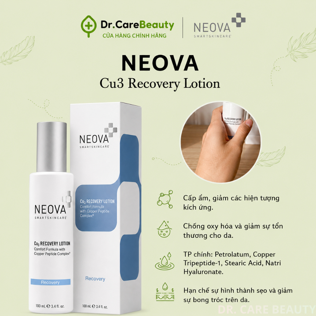 Neova Cu3 Recovery Lotion – Sữa dưỡng phục hồi da tổn thương