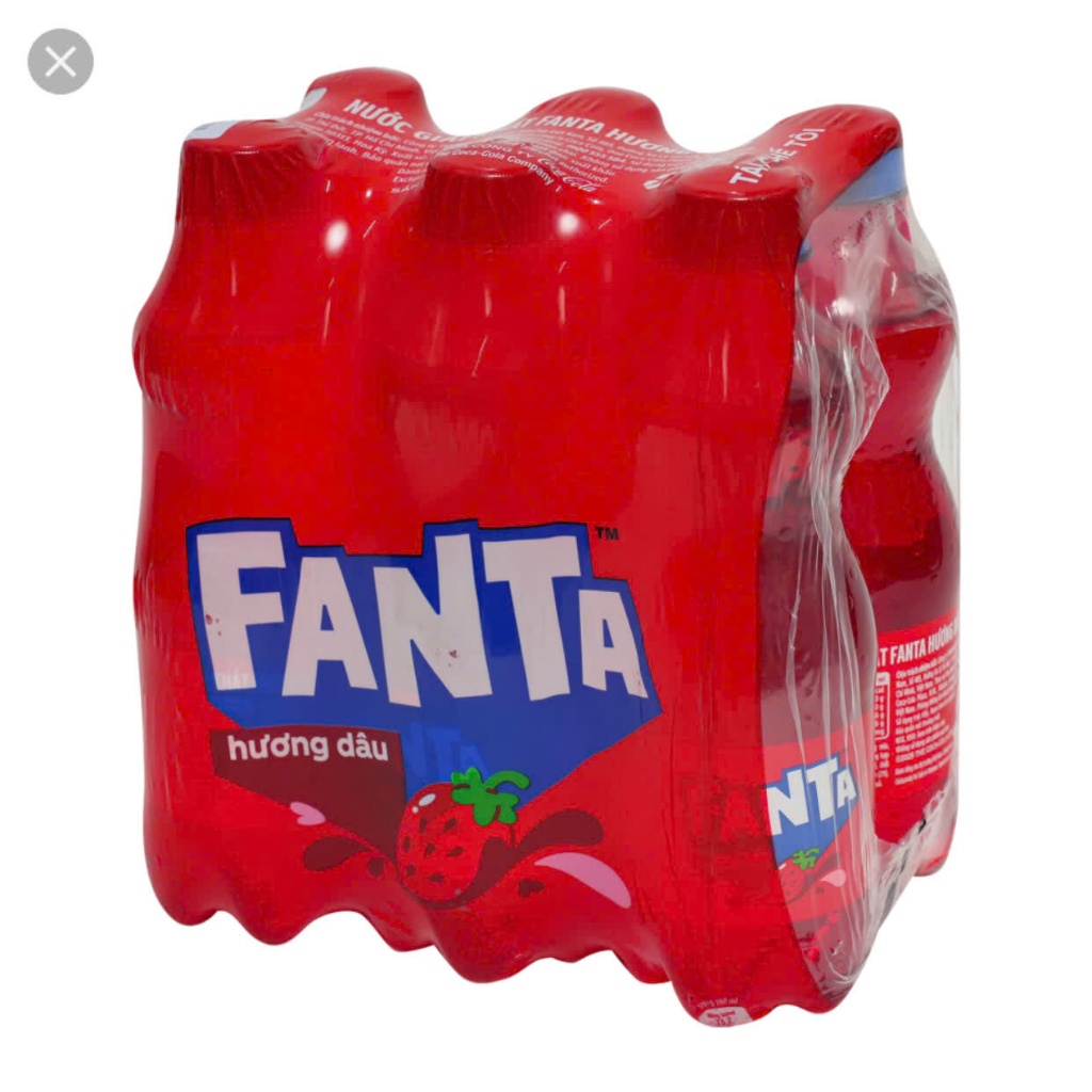 COMBO 12 Chai 390ml nước giải khác FANTA hương dâu