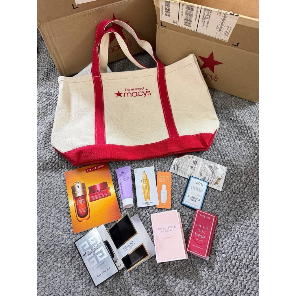 Set túi Canva the Beauty of Macys gồm 11 món như ảnh