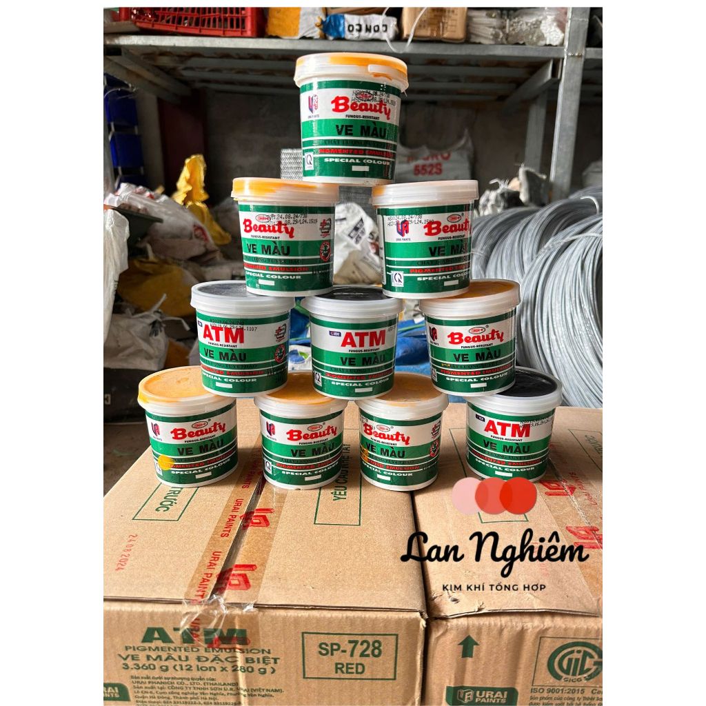 [Sơn chậu] Ve ATM/Beauty ve màu pha nước quét tường (225ml)
