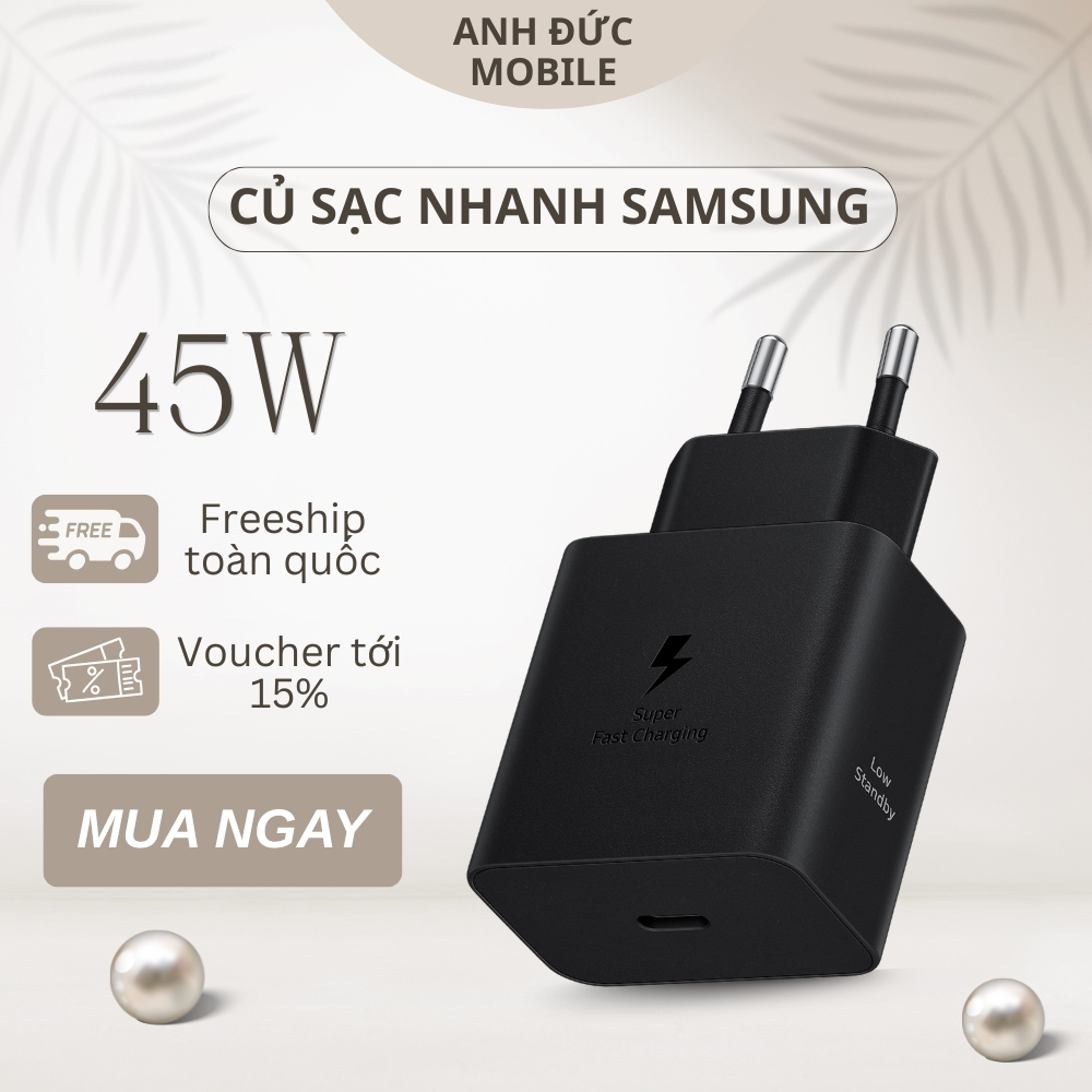 [HÀNG CHÍNH HÃNG] Củ sạc nhanh Samsung 45W