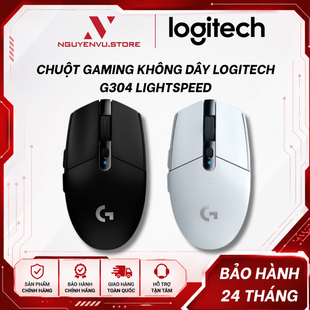 Chuột Gaming không dây Logitech G304 Lightspeed - Hàng Chính Hãng