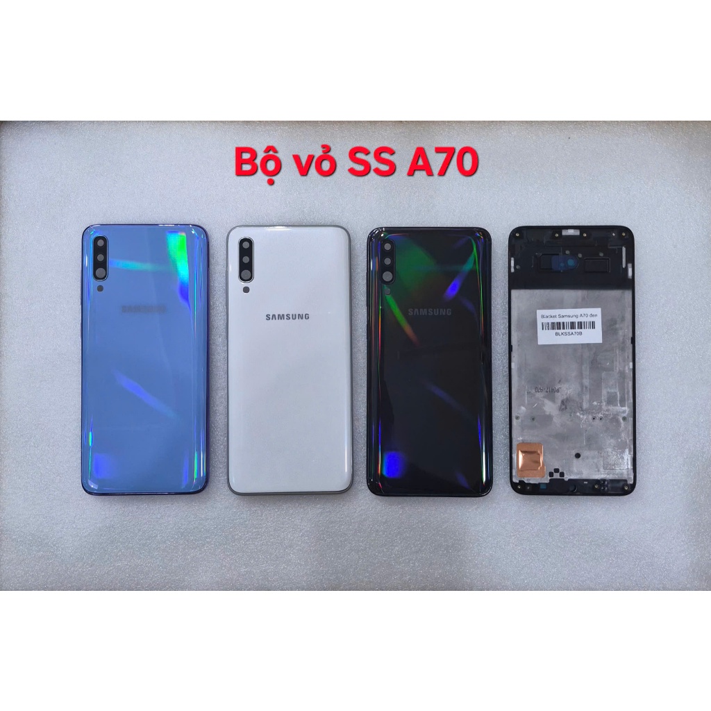Vỏ, khung xương Samsung A70 ( vỏ kèm kính cam, nút bấm)