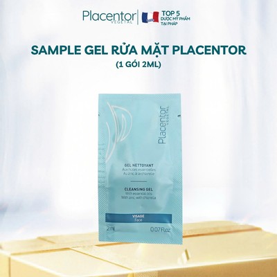 Sample Gel rửa mặt Placentor Cleansing cho mọi loại da sữa rửa mặt sạch sâu, dịu nhẹ giúp da mềm mượt và giảm mụn