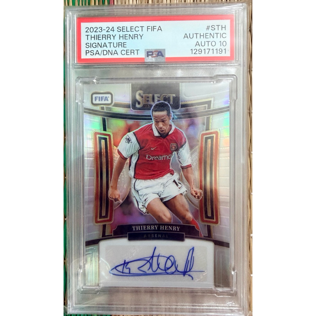 Auto Thierry Henry PSA 10