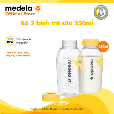Bình trữ sữa | Medela bộ 2 bình loại 250ml