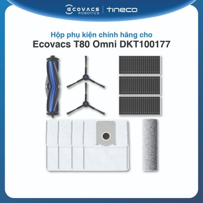 Hộp phụ kiện chính hãng cho Ecovacs T80 Omni DKT100177 | Bộ lọc | Túi rác | Giẻ lau