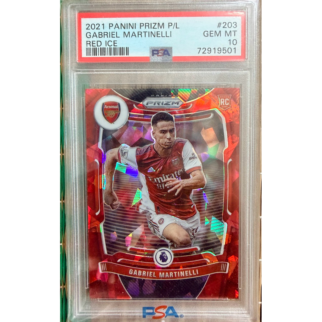 Thẻ Gabriel Martinelli Rookie (Tân binh) PSA 10