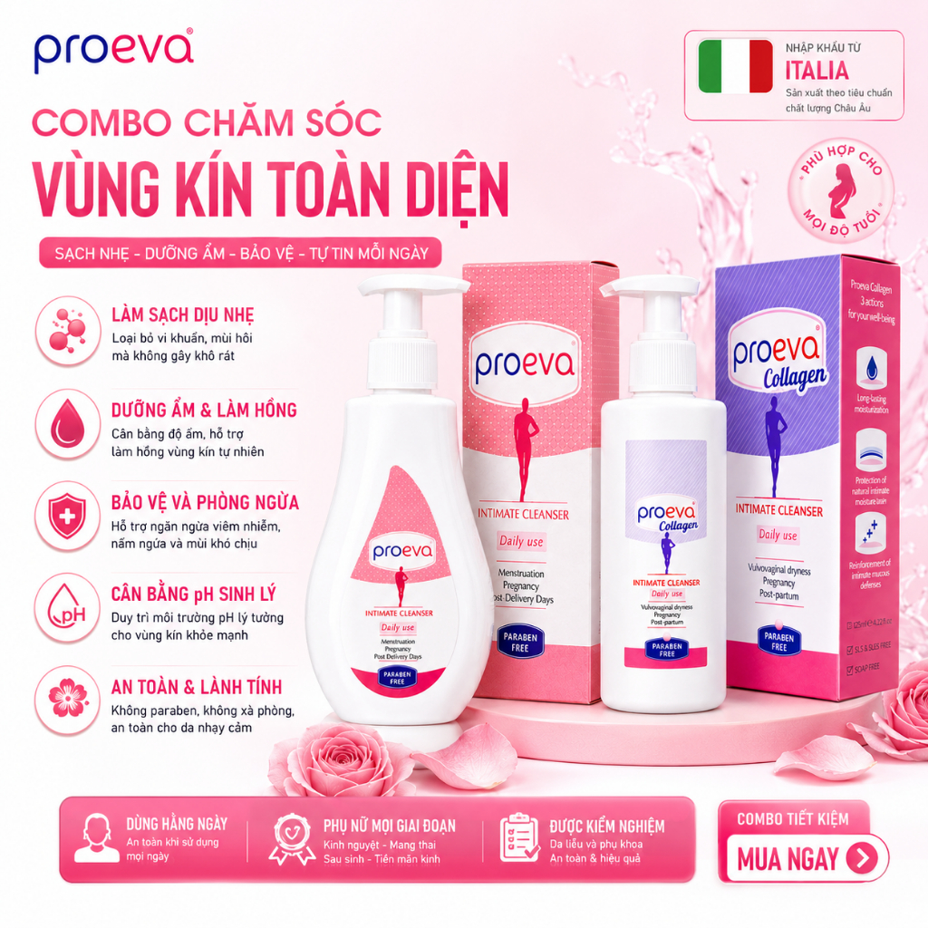 Combo Proeva và Proeva Collagen dành cho phụ nữ trước và sau sinh