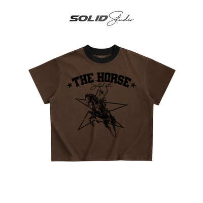 Áo Thun Boxy ''RINGER" In Charme Solid Studio Local Brand Unisex Cotton 100% 280GSM - TS44