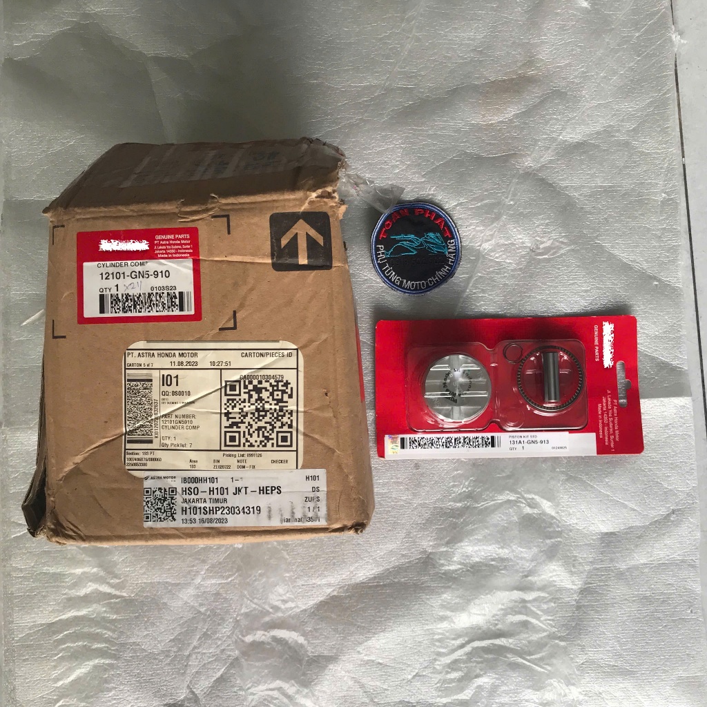 BỘ LÒNG DREAM PISTON STD - LÒNG DREAM STD - PISTON STD - 12101GN5910 - 131A1-GN5-913 - CHÍNH HÃNG IN