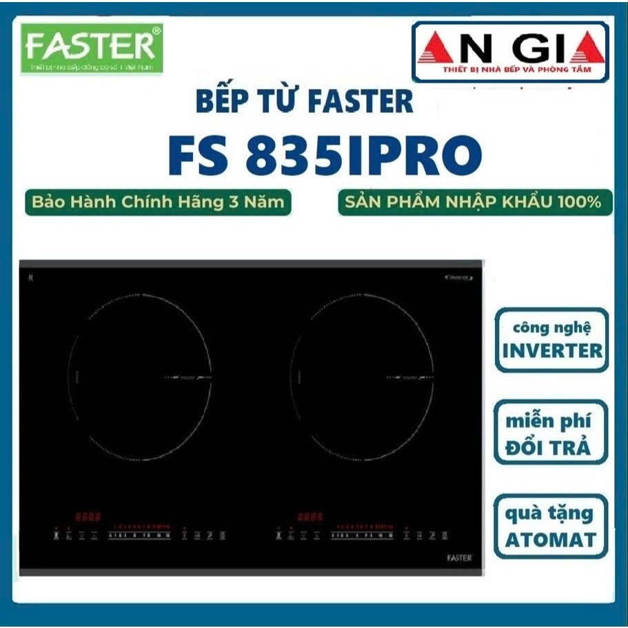 Bếp từ Faster FS 835I Pro  | 4600W | thiết kế sang trọng | dòng siêu inverter bảo hanh chính hãng
